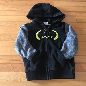 BATMAN Full Zip Hoodie with Pockets Size 4